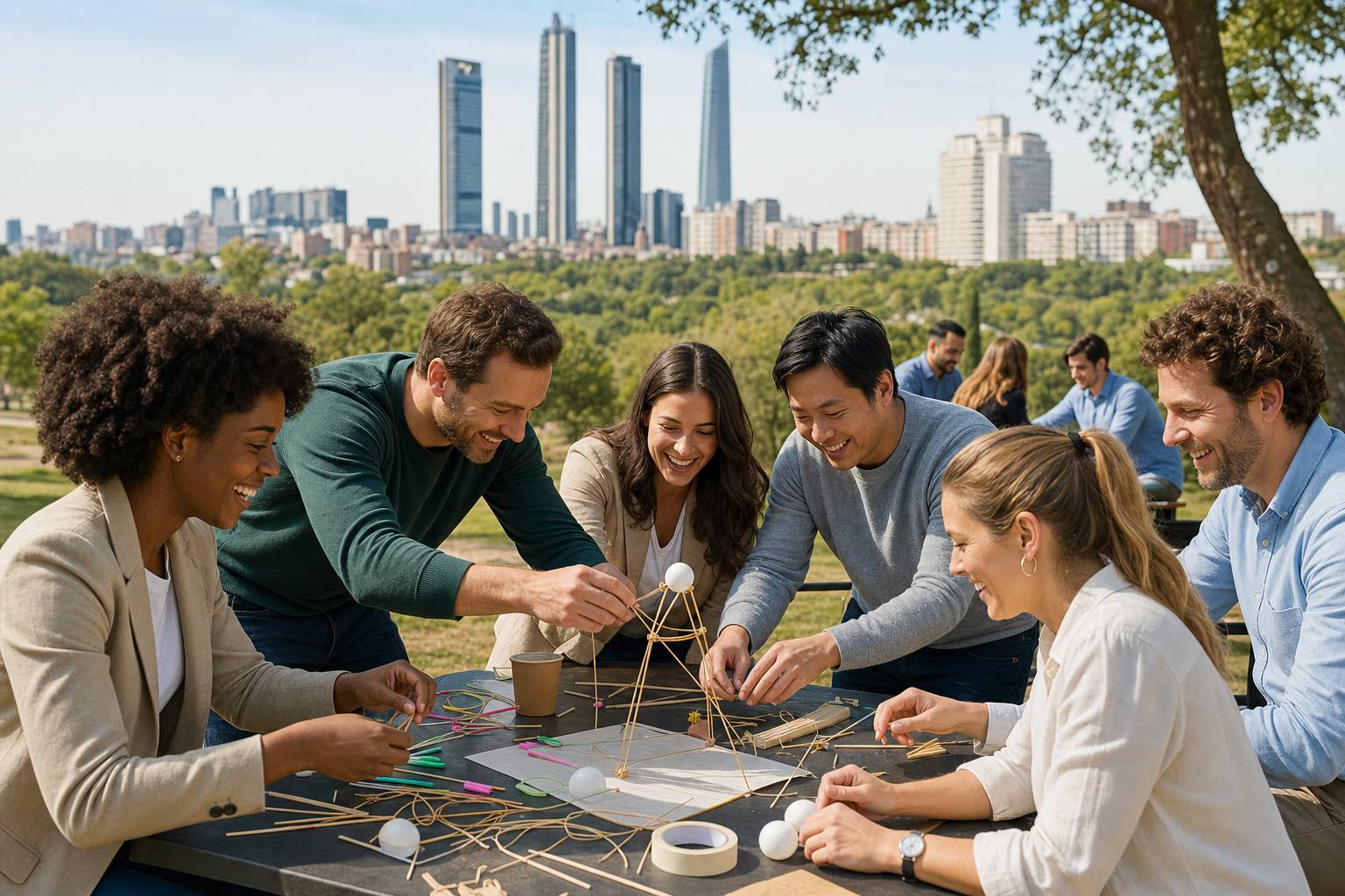 Ventajas de hacer un team building a medida en Madrid