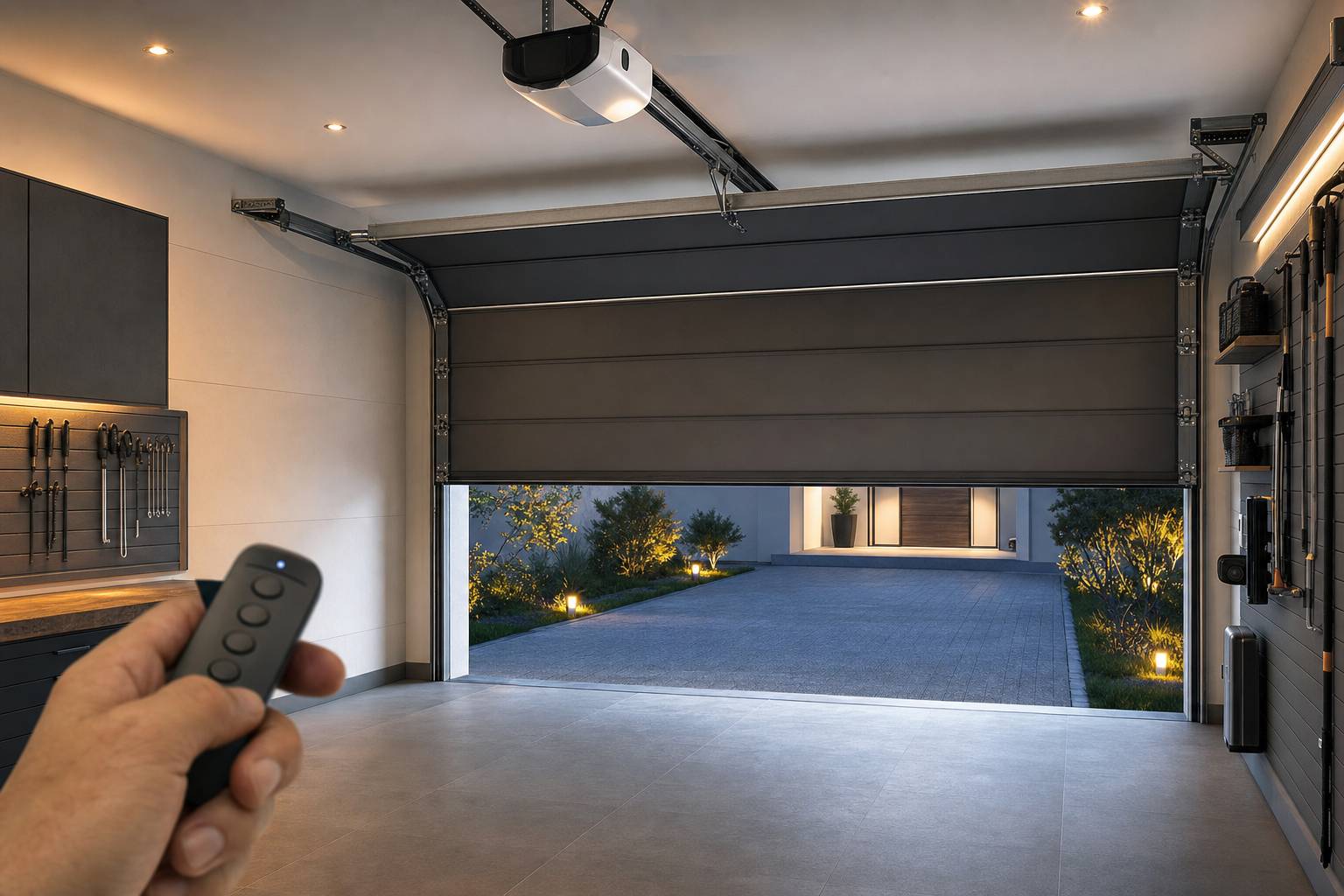 Motor para puerta de garaje: guía para elegir el automatismo adecuado según uso y espacio